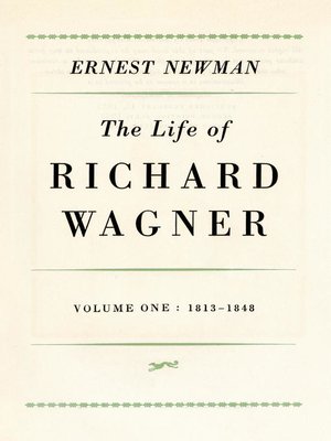 cover image of Life of Richard Wagner, Volume 1